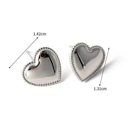 Aretes Corazones Premium Relieve