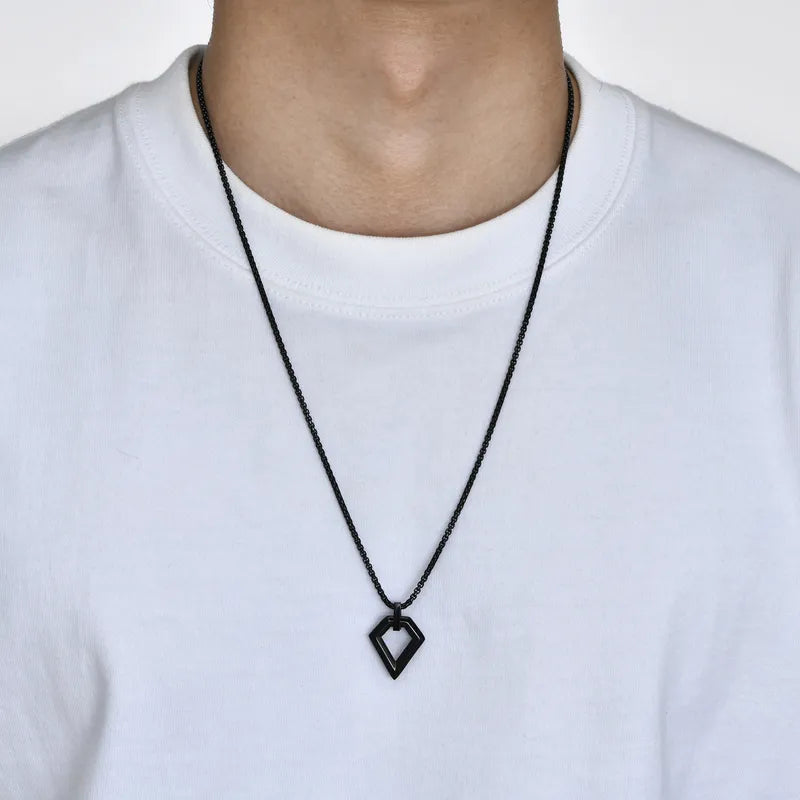 Collar Negro Diamante