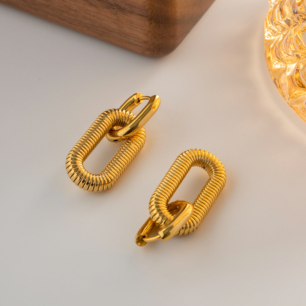 Aretes Par Oval Premium