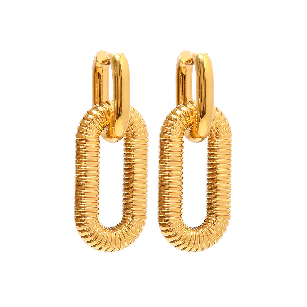 Aretes Par Oval Premium