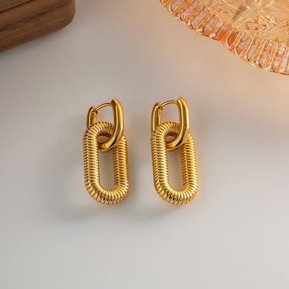 Aretes Par Oval Premium