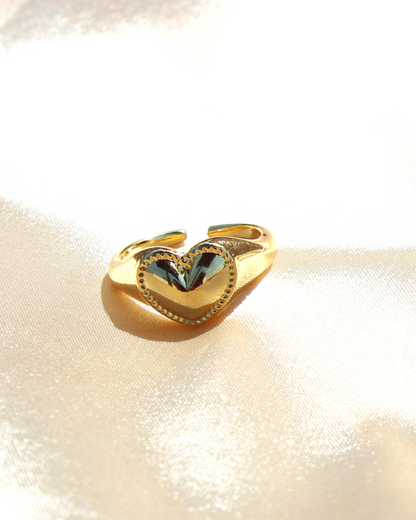 Anillo Corazón Boleado