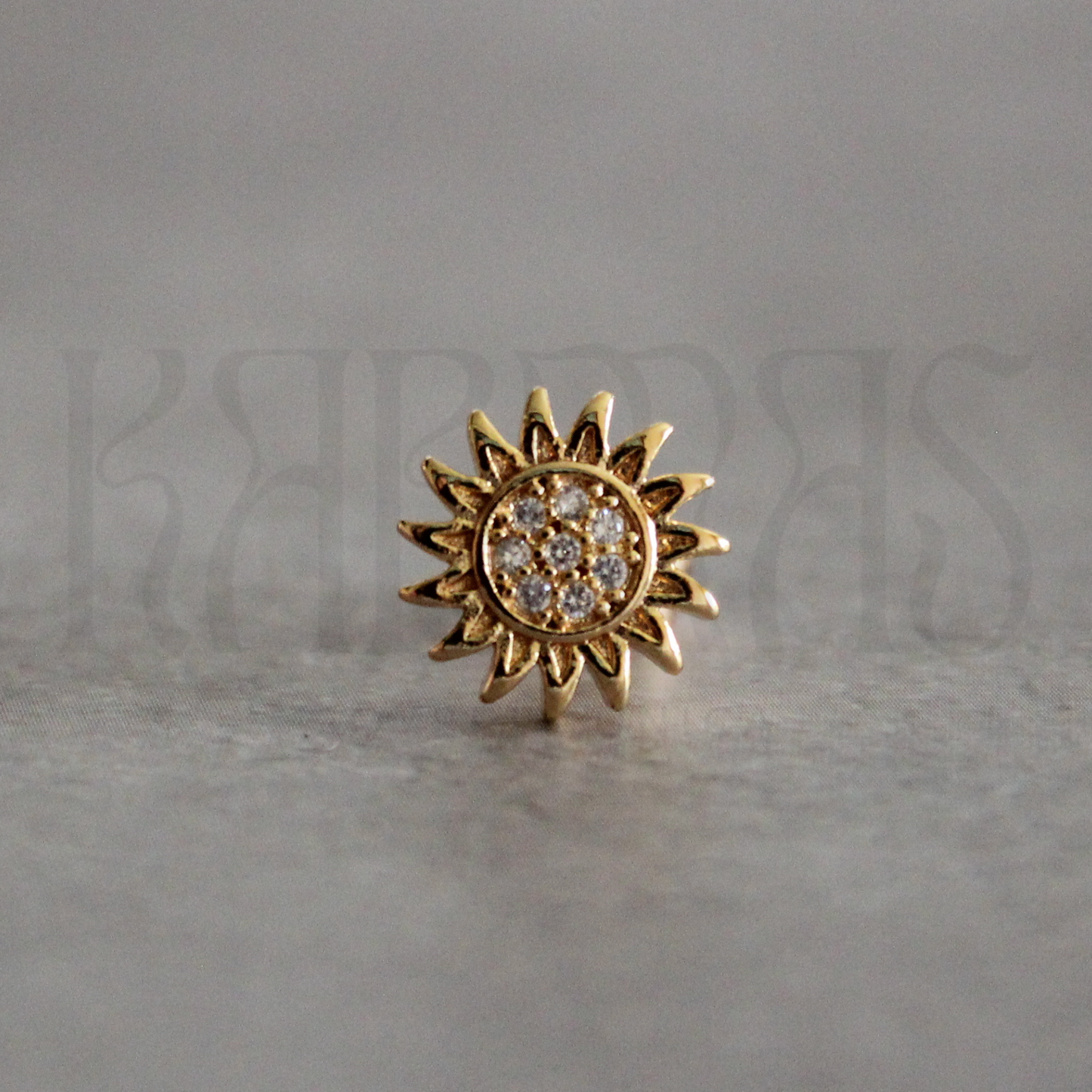 Piercing Girasol con Zirconias (1 Pieza)